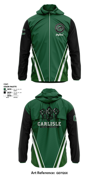 carlisle softball 69493707 Windbreaker - 5