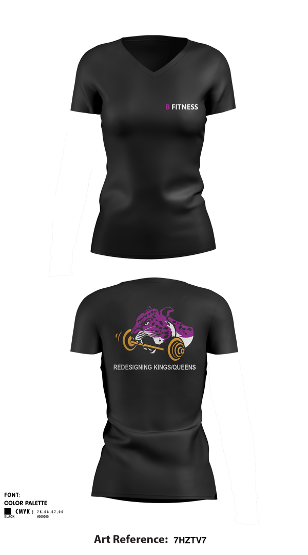 Women's Short Sleeve Vneck Shirt, BFitnessBFitness, , Teamtime, Team time, sublimation, custom sports apparel, team uniforms, spirit wear, spiritwear, sports uniforms, custom shirts, team store, custom team store, fundraiser sports, apparel fundraiser