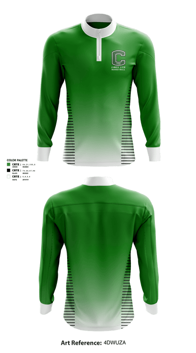 James Lick High School Basketball 82088443 Quarter Zip Jacket - 1