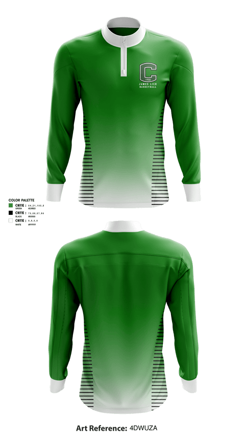 Quarter Zip Jacket, James Lick High School Basketball, Men's Basketball, Teamtime, Team time, sublimation, custom sports apparel, team uniforms, spirit wear, spiritwear, sports uniforms, custom shirts, team store, custom team store, fundraiser sports, apparel fundraiser