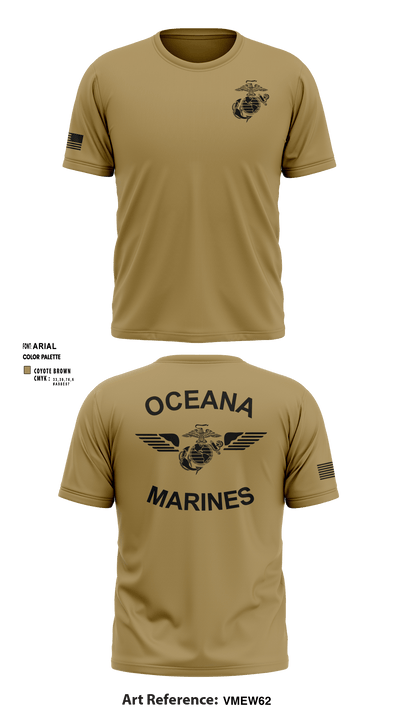 Oceana Marines 61589577 Short Sleeve Performance Shirt - 3
