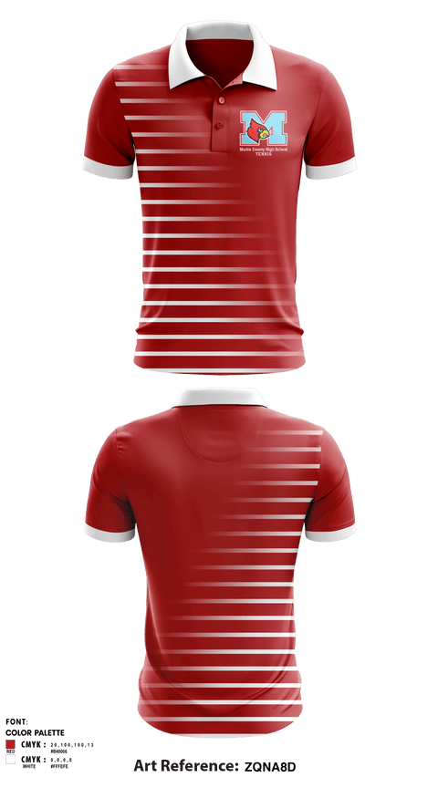 Short Sleeve Performance Polo, Martin County High School (Kentucky) Tennis, Tennis, Teamtime, Team time, sublimation, custom sports apparel, team uniforms, spirit wear, spiritwear, sports uniforms, custom shirts, team store, custom team store, fundraiser sports, apparel fundraiser