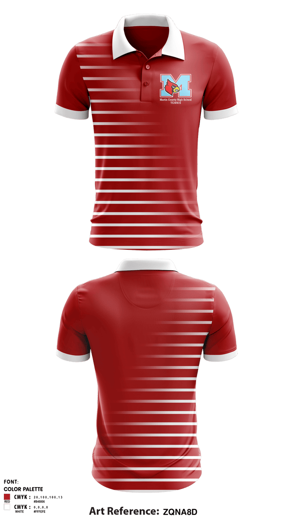 Short Sleeve Performance Polo, Martin County High School (Kentucky) Tennis, Tennis, Teamtime, Team time, sublimation, custom sports apparel, team uniforms, spirit wear, spiritwear, sports uniforms, custom shirts, team store, custom team store, fundraiser sports, apparel fundraiser
