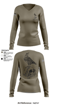 E CO 2-39 33489037 Women's Long Sleeve V-neck Shirt - 1