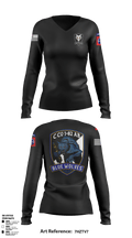 C/1-82 AB Bluewolves 72961679 Women's Long Sleeve V-neck Shirt - 6