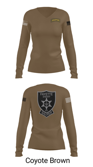 Women's Long Sleeve Vneck Shirt, , Police, Teamtime, Team time, sublimation, custom sports apparel, team uniforms, spirit wear, spiritwear, sports uniforms, custom shirts, team store, custom team store, fundraiser sports, apparel fundraiser