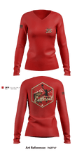 A Co. 2-211th GSAB 21328090 Women's Long Sleeve V-neck Shirt - 6