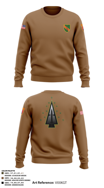 A Co, 1st BN, 4SFAB 88998967 Crew Neck Sweatshirt - 53