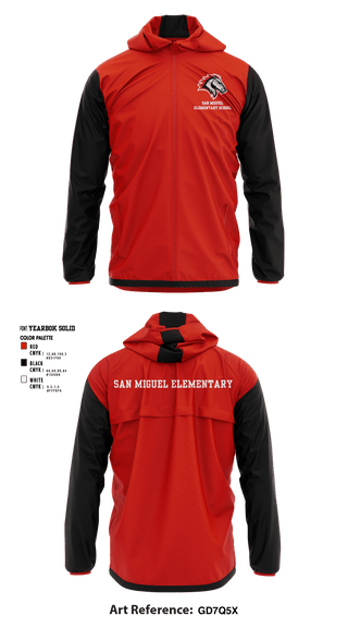 Windbreaker, San Miguel Elementary School, , Teamtime, Team time, sublimation, custom sports apparel, team uniforms, spirit wear, spiritwear, sports uniforms, custom shirts, team store, custom team store, fundraiser sports, apparel fundraiser