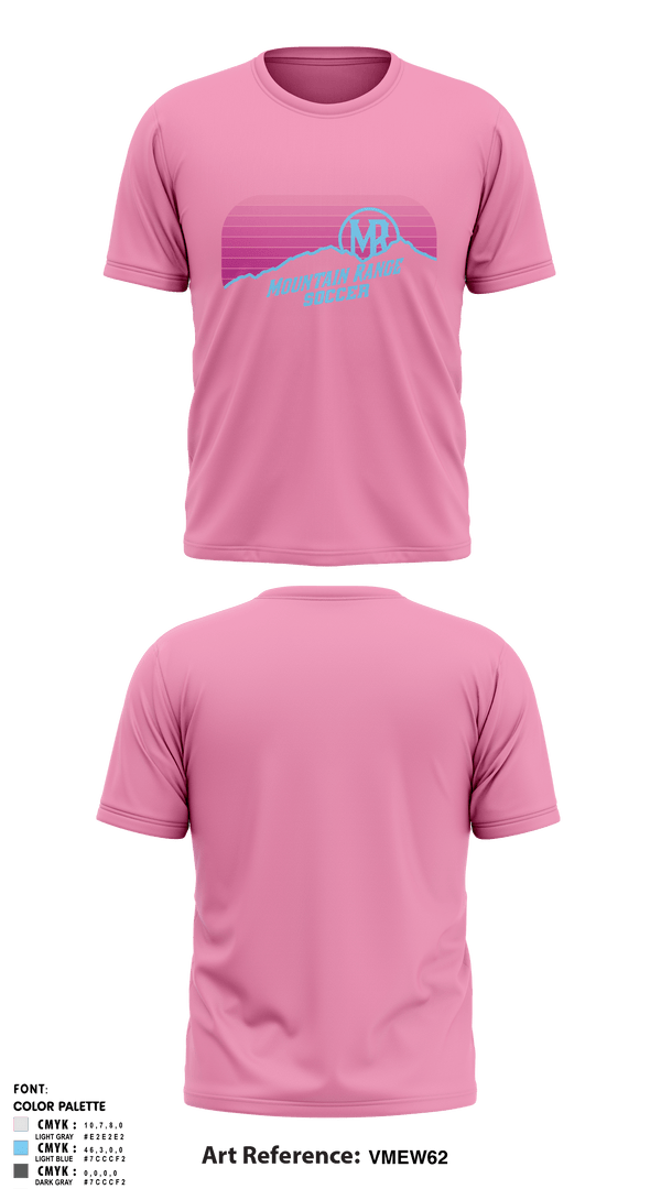 Short Sleeve Performance Shirt, Mountain Range HS Girls Soccer, Women's Soccer, Teamtime, Team time, sublimation, custom sports apparel, team uniforms, spirit wear, spiritwear, sports uniforms, custom shirts, team store, custom team store, fundraiser sports, apparel fundraiser