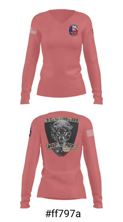 1/149 96639244 Women's Long Sleeve V-neck Shirt - 37