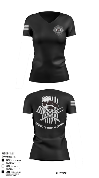 Women's Short Sleeve Vneck Shirt, , Army, Teamtime, Team time, sublimation, custom sports apparel, team uniforms, spirit wear, spiritwear, sports uniforms, custom shirts, team store, custom team store, fundraiser sports, apparel fundraiser