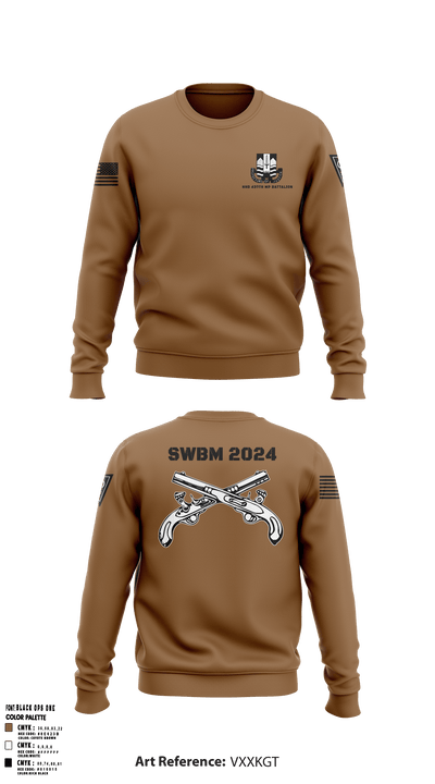 HHD 437th MP BN 73835044 Crew Neck Sweatshirt - 52