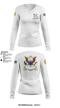 1-155th Dixie Thunder 83572891 Women's Long Sleeve V-neck Shirt - 11