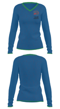 Freedom Christian Academy Golf 62954710 Women's Long Sleeve V-neck Shirt - 17
