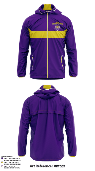 Windbreaker, Gray Court-Owings Middle School, Spirit Store, Teamtime, Team time, sublimation, custom sports apparel, team uniforms, spirit wear, spiritwear, sports uniforms, custom shirts, team store, custom team store, fundraiser sports, apparel fundraiser