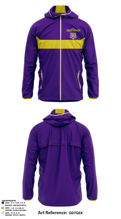Gray Court-Owings Middle School 65722363 Windbreaker - 1