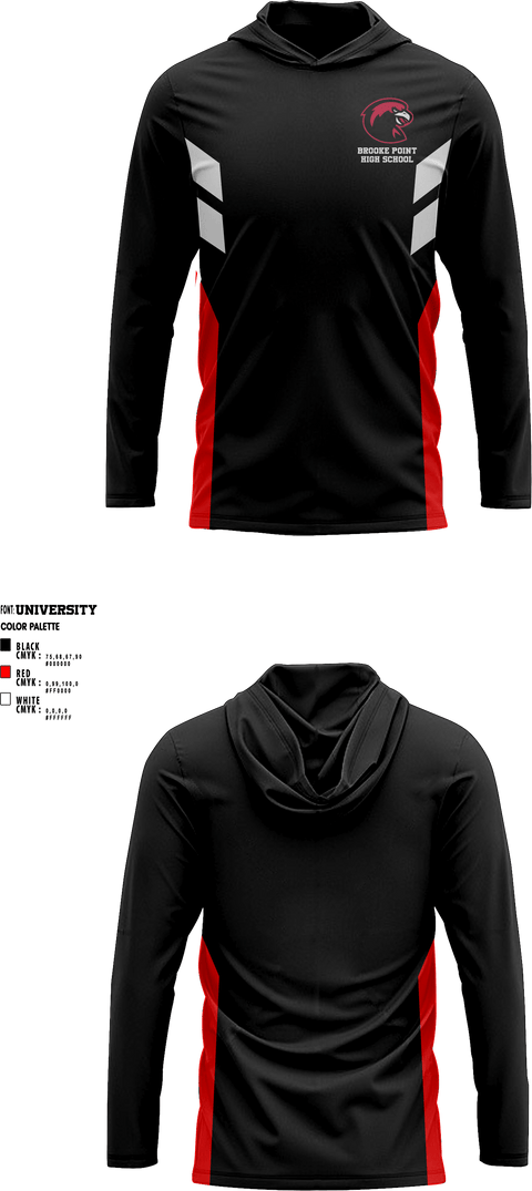 Long Sleeve Shooting Shirt, Brooke Point High School Basketball, Men's Basketball, Teamtime, Team time, sublimation, custom sports apparel, team uniforms, spirit wear, spiritwear, sports uniforms, custom shirts, team store, custom team store, fundraiser sports, apparel fundraiser