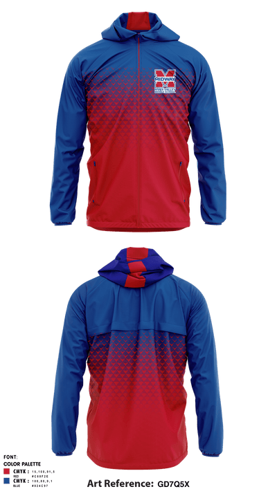 River Valley Middle School 59457550 Windbreaker - 1