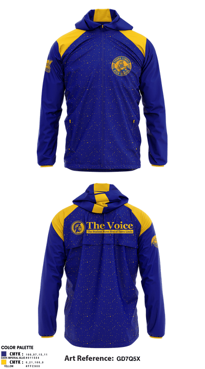 Terra Linda High School Cheer 86176617 Windbreaker - 1