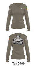 2nd SQD D TRP 6-1CAV 38584664 Women's Long Sleeve V-neck Shirt - 39