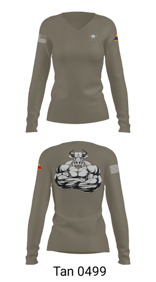 Women's Long Sleeve Vneck Shirt, , Army, Teamtime, Team time, sublimation, custom sports apparel, team uniforms, spirit wear, spiritwear, sports uniforms, custom shirts, team store, custom team store, fundraiser sports, apparel fundraiser