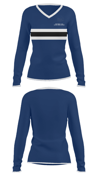 Women's Long Sleeve Vneck Shirt, Port Gibson High School Cross Country, Cross Country, Teamtime, Team time, sublimation, custom sports apparel, team uniforms, spirit wear, spiritwear, sports uniforms, custom shirts, team store, custom team store, fundraiser sports, apparel fundraiser