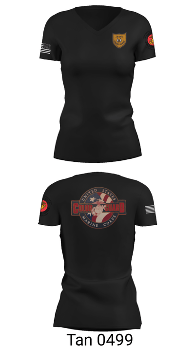 Colorguard 93343371 Women's Short Sleeve V-neck Shirt - 22