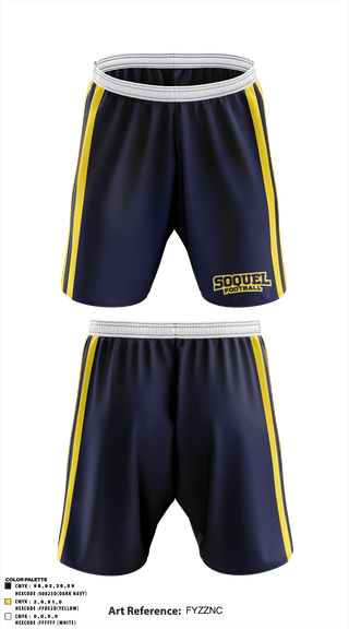 Athletic Shorts With Pockets, Soquel High School Football, Football, Teamtime, Team time, sublimation, custom sports apparel, team uniforms, spirit wear, spiritwear, sports uniforms, custom shirts, team store, custom team store, fundraiser sports, apparel fundraiser