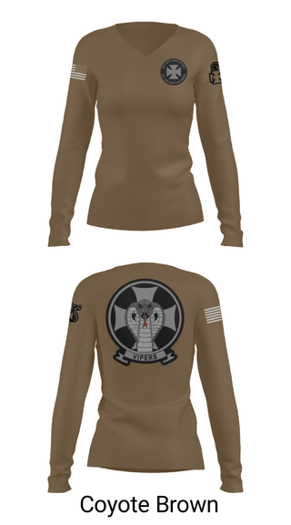 Women's Long Sleeve Vneck Shirt, , Marines, Teamtime, Team time, sublimation, custom sports apparel, team uniforms, spirit wear, spiritwear, sports uniforms, custom shirts, team store, custom team store, fundraiser sports, apparel fundraiser