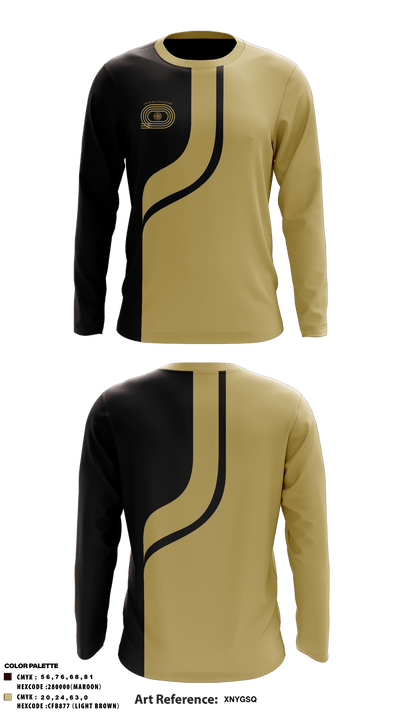 Lincoln High School Track 14520032 Long Sleeve Performance Shirt - 2