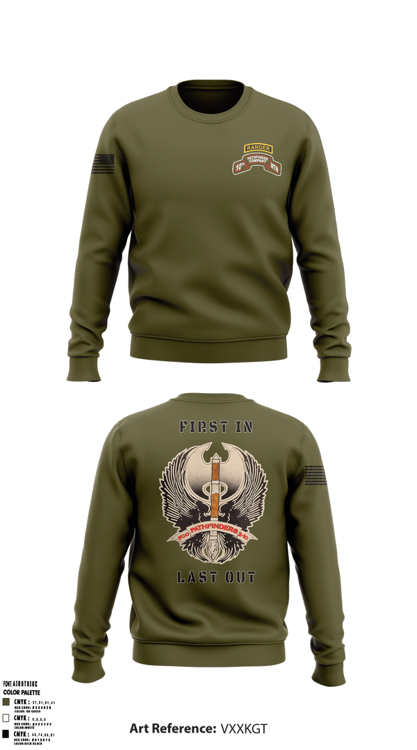 Crew Neck Sweatshirt, , Army, Teamtime, Team time, sublimation, custom sports apparel, team uniforms, spirit wear, spiritwear, sports uniforms, custom shirts, team store, custom team store, fundraiser sports, apparel fundraiser