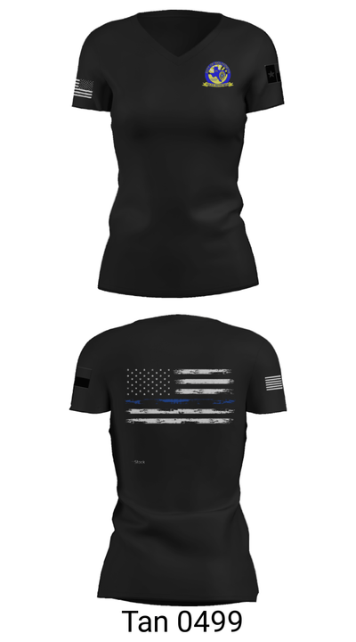 Wolfforth Police Department 44657535 Women's Short Sleeve V-neck Shirt - 23