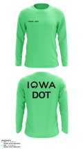 Iowa DOT 52653501 Long Sleeve Performance Shirt - 1