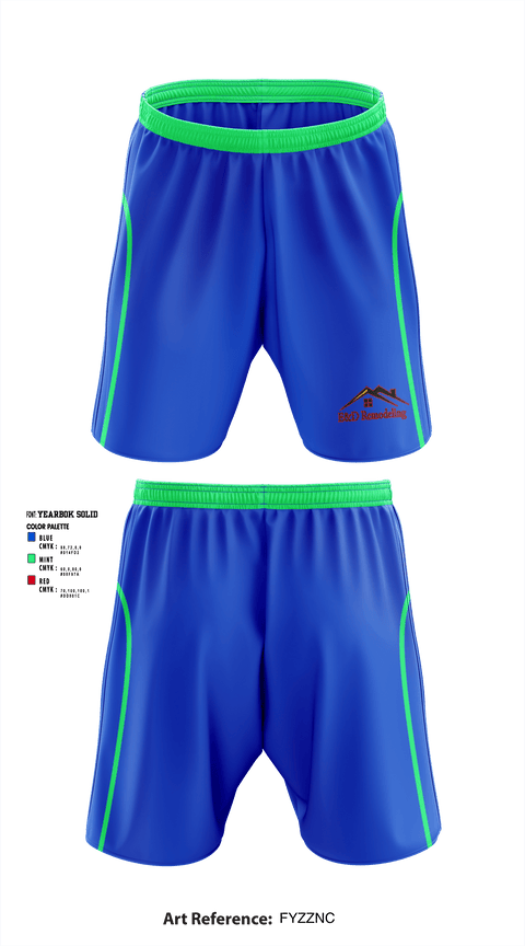 Athletic Shorts With Pockets, E&D Remodeling and Siding LLC, , Teamtime, Team time, sublimation, custom sports apparel, team uniforms, spirit wear, spiritwear, sports uniforms, custom shirts, team store, custom team store, fundraiser sports, apparel fundraiser