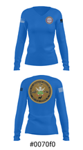CLMS 3193504 Women's Long Sleeve V-neck Shirt - 36