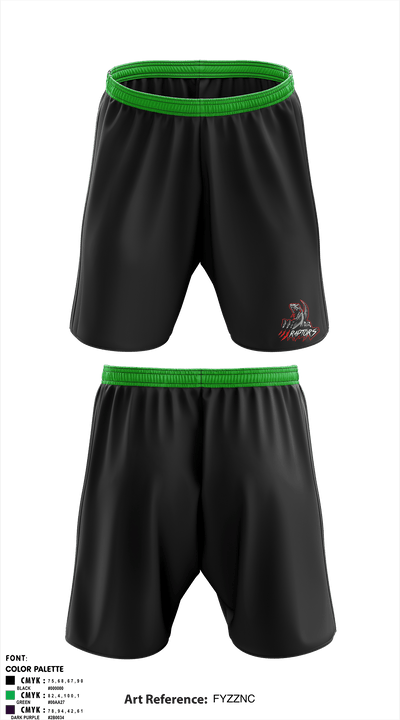 Raptors 58384284 Athletic Shorts With Pockets - 1