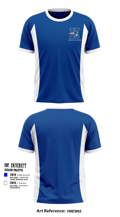 Heritage High School Cheer 7040374 Short Sleeve Performance Shirt - 1