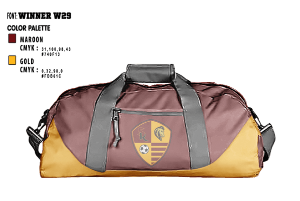 Duffle Bag, Shadow Ridge High School Soccer, Men's Soccer, Teamtime, Team time, sublimation, custom sports apparel, team uniforms, spirit wear, spiritwear, sports uniforms, custom shirts, team store, custom team store, fundraiser sports, apparel fundraiser