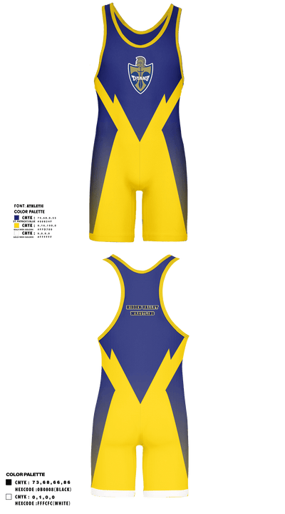 Hidden Valley High School Wrestling 14597340 Wrestling Singlet - 1