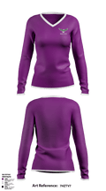 Heritage Elementary School 83742735 Women's Long Sleeve V-neck Shirt - 40