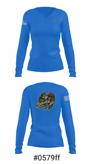 Women's Long Sleeve Vneck Shirt, , Army, Teamtime, Team time, sublimation, custom sports apparel, team uniforms, spirit wear, spiritwear, sports uniforms, custom shirts, team store, custom team store, fundraiser sports, apparel fundraiser