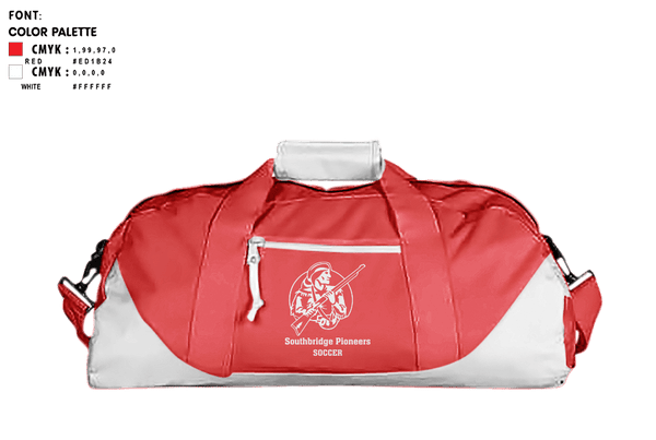 Duffle Bag, Southbridge High School Soccer, Men's Soccer, Teamtime, Team time, sublimation, custom sports apparel, team uniforms, spirit wear, spiritwear, sports uniforms, custom shirts, team store, custom team store, fundraiser sports, apparel fundraiser
