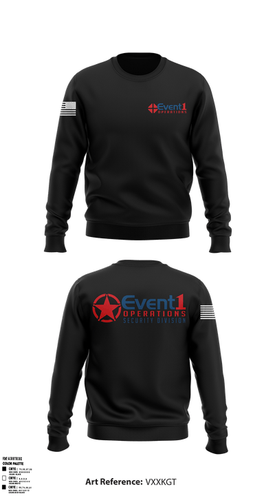 Event One Operations 7456676 Crew Neck Sweatshirt - 1