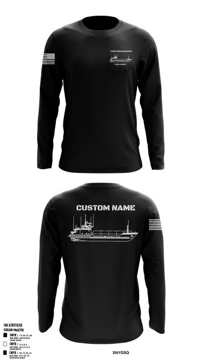 USAV NEW ORLEANS 71944163 Long Sleeve Performance Shirt - 49