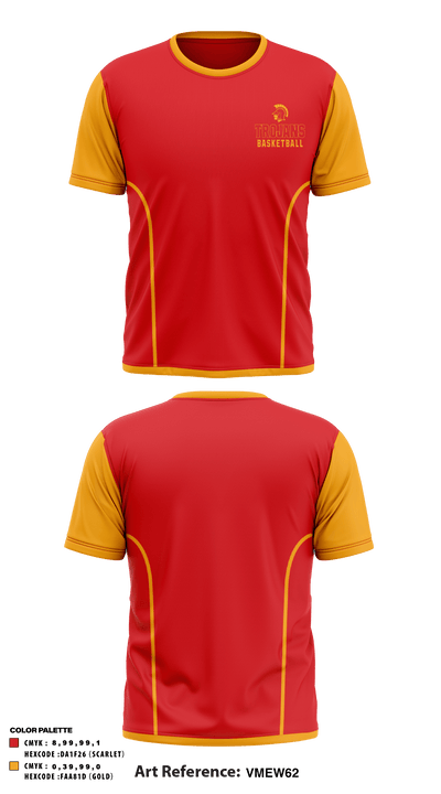 North College Hill High School Basketball 40310124 Short Sleeve Performance Shirt - 1