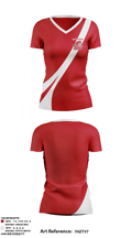 Sacred Heart University Fencing 74307273 Women's Short Sleeve V-neck Shirt - 1