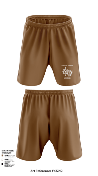 Athletic Shorts With Pockets, Comanche, 309th MI BN, , Teamtime, Team time, sublimation, custom sports apparel, team uniforms, spirit wear, spiritwear, sports uniforms, custom shirts, team store, custom team store, fundraiser sports, apparel fundraiser