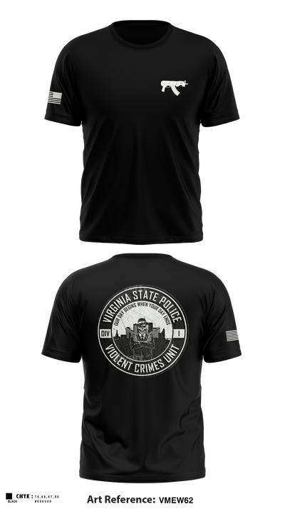 Violent Crimes Unit 81927816 Short Sleeve Performance Shirt - 1