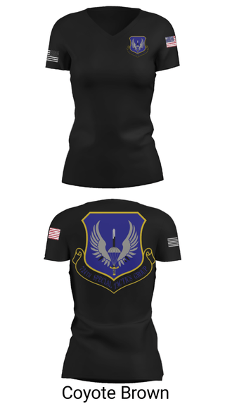 Women's Short Sleeve Vneck Shirt, , Air Force, Teamtime, Team time, sublimation, custom sports apparel, team uniforms, spirit wear, spiritwear, sports uniforms, custom shirts, team store, custom team store, fundraiser sports, apparel fundraiser